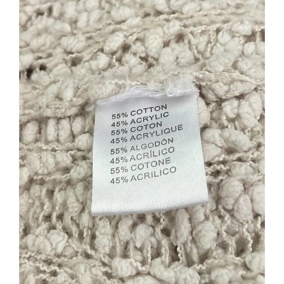 YOUNG Fabulous & Broke Chunky Knit Long Cardigan Sweater Beige Pockets Soft Cozy - Picture 6 of 8